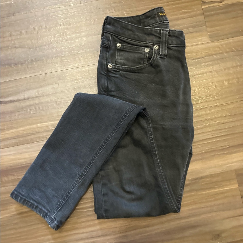 Black Skinny Lin Nudie Jeans 28x32